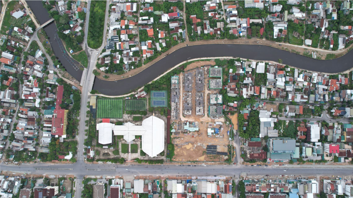 Tiến độ thi công Menas Zone Vỹ Dạ tháng 09/2024