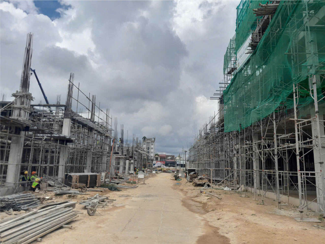 Tiến độ thi công Menas Zone Vỹ Dạ tháng 09/2024