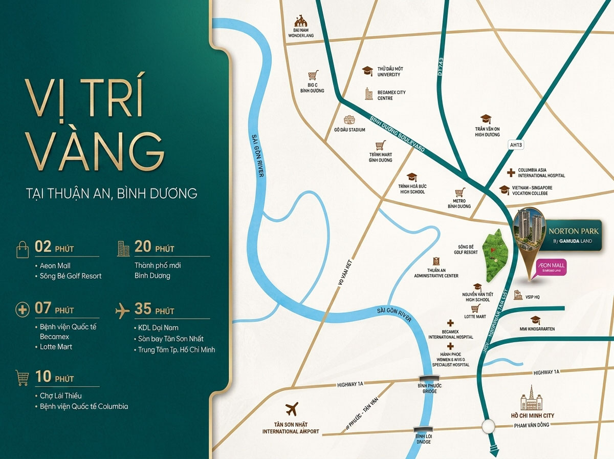 Norton Park - Tọa Độ "Cạnh Aeon - Đối Diện Golf"